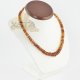 Adults amber cognac necklace tablets